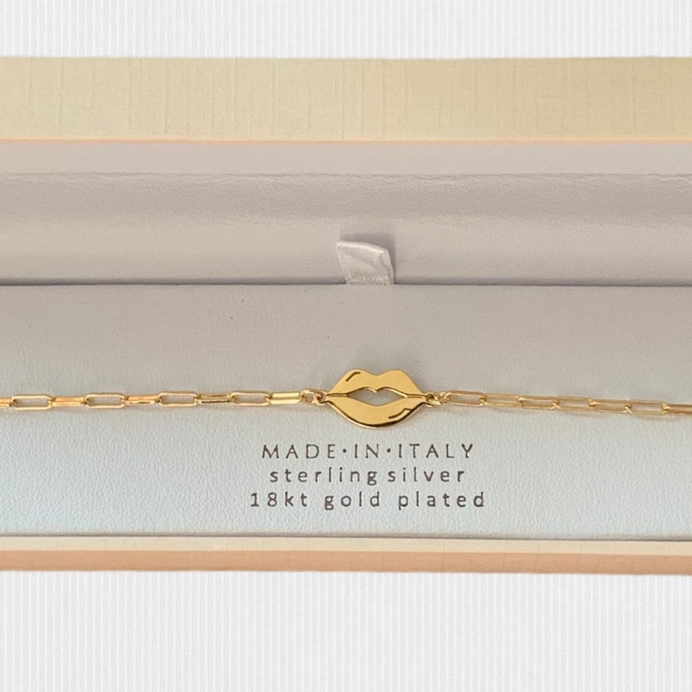 Mia Fiore • 18kt Gold Plated "Lips" bracelet
